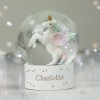 Personalised Unicorn Name Snow Globe - Christmas Globe - Christmas Gift For Girls or Boys - Glitter Globe