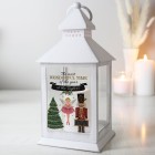 Personalised Nutcracker White Lantern, LED Lantern, White Lantern, Christmas Gift, Christmas Gift, Christmas Decoration