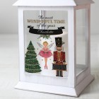 Personalised Nutcracker White Lantern, LED Lantern, White Lantern, Christmas Gift, Christmas Gift, Christmas Decoration