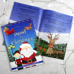 Personalised Boys Its Christmas Story Book, Featuring Santa and his Elf Jingles - Christmas Book - Christmas Gift For Boys - Christmas