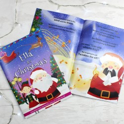 Personalised Girls "Its Christmas" Story Book, Featuring Santa and his Elf Twinkles - Christmas Book - Christmas Gift For Girls - Christmas