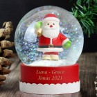 Personalised Any Message Santa Snow Globe - Christmas Globe - Christmas Gift Girls or Boys - Glitter Globe - Santa Claus - Father Christmas