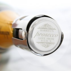 Personalised Prosecco Bottle Stopper, Prosecco Lover Gift, Wine Topper, Bottle Stopper, Wedding Gift, Christmas Gift, Anniversary Gift