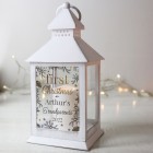 Personalised First Christmas As . . . White Lantern, LED Lantern, Christmas Gift, Mr & Mrs Christmas Gift, Just Married Gift, Newlyweds