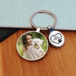 Personalised Best Friend Photo Upload Pet Keyring