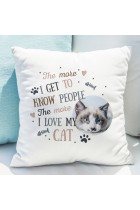 Personalised I Love My Cat Cushion Photo Upload, Cat Lovers Gift, Gift For Cats, Cat Memorial, Cat Remembrance, Cat Photo Gift