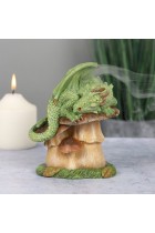 Green Dragon Incense Cone Burner - Dragon Incense Burner - Incense Burner - Fantasy Incense Burner, Home Gift
