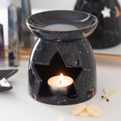 Purple Constellation Moon & Stars Oil Wax Burner, Wax Melt Burner, Home Fragrance, Christmas Gift, Birthday Gift