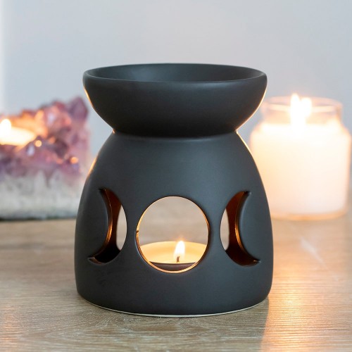 Triple Moon Tealight Candle Holder, Small Black Tealight Holder, Home Gift