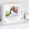Personalised Box Photo Frame Couples Initials 7x5 Landscape , Valentines Day Gift, Anniversary Gift, Wedding Gift