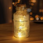 Personalised In Loving Memory LED Glass Jar, Loved One Memorial Candle, Family Member Memorial Candle, Remembrance