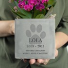 Personalised Pet Memorial Concrete Plant Pot Grave Marker