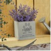 Personalised Pet Memorial Concrete Plant Pot Grave Marker