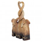 Elephant Family, Elephant Heart, Elephant Couple Ornament