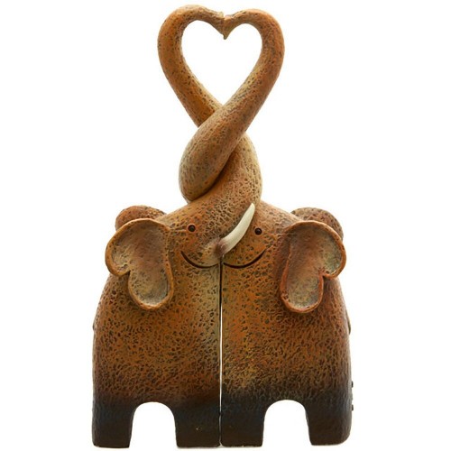 Elephant Family, Elephant Heart, Elephant Couple Ornament