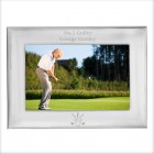 Personalised Golf Gift Engraved Silver Photo Frame Gift 6x4 Golf Lovers Gift Celebrate a Hole In One