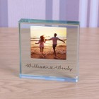 Personalised Glass Token NAMES & Photo, Valentines Day Gift, Anniversary Gift, Gift For Husband, Gift For Wife, Boyfriend, Wedding Gift