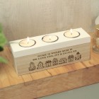 Personalised HOME Triple Tea Light Box, New Home Gift , House Warming Gift , Gift for Couples , Wedding , Anniversary