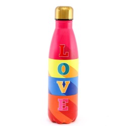 500ml Metal Water Bottle Modern Love, Reusable Water Bottle, Gym Bottle