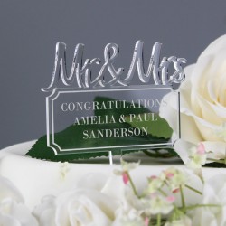 Cake topper for Wedding, Personalized cake topper, Rustic wedding cake topper, Custom Mr Mrs cake topper, Anniversary Cake toppers