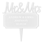 Cake topper for Wedding, Personalized cake topper, Rustic wedding cake topper, Custom Mr Mrs cake topper, Anniversary Cake toppers