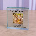 Personalised Gift For Mum Mothers Day Glass Token Gift For Mum on Mothers Day Gift For Mummy or Mother Birthday Special Mum