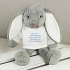 Personalised Easter Bunny Rabbit Any Message Easter Gift Birthday Present Valentines Day Pink / Blue