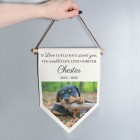 Pet Memorial Photo Upload Hanging Banner Personalised