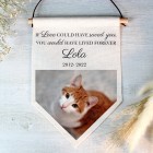 Pet Memorial Photo Upload Hanging Banner Personalised