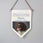 Pet Memorial Photo Upload Hanging Banner Personalised