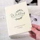 Personalised Wedding Photo Album. 6x4 Photo Album with Sleeves fits upto 100 Photos. Botanical.