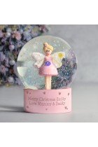 Personalised Any Message Fairy Snow Globe - Christmas Globe - Christmas Gift For Girls or Boys - Glitter Globe