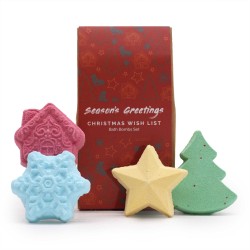 Christmas Wish List Christmas Fun Bath Bomb Gift Pack Festive Style Gift Set