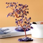Gemstone Tree Amethyst on Natural Agate Base (35 stones), Crystal Tree, Healing Tree, Feng Shui