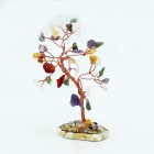Gemstone Tree Multi Stones on Natural Agate Base (35 stones), Crystal Tree, Healing Tree, Feng Shui Gemstone Tree Multi Stones on Natural Agate Base (35 stones), Crystal Tree, Healing Tree, Feng Shui