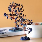Gemstone Tree Sodalite on Blue Agate Base (35 stones), Crystal Tree, Healing Tree, Feng Shui