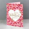 Personalised Valentines Day Card, Confetti Hearts, Greeting Card, Card For Girlfriend or Boyfriend