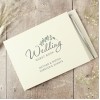 Personalised Botanical Wedding Guest Book & Pen, Wedding Guest Book