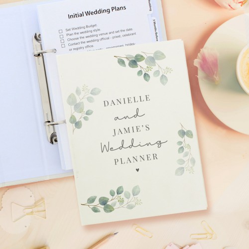 Personalised Botanical Wedding Planner, Wedding Organiser