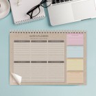 Personalised Study A4 Desk Planner, Weekly Organiser, Daily Planner