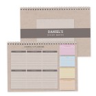 Personalised Study A4 Desk Planner, Weekly Organiser, Daily Planner
