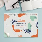 Personalised Tropical A4 Desk Planner, Weekly Organiser, Daily Planner