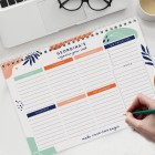 Personalised Tropical A4 Desk Planner, Weekly Organiser, Daily Planner