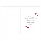 Personalised Valentines Day Card, Be My Valentine, Greeting Card, Card For Girlfriend or Boyfriend