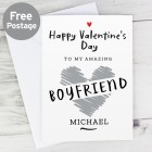 Personalised Valentines Day Card, Happy Valentines, Greeting Card, Card For Girlfriend or Boyfriend