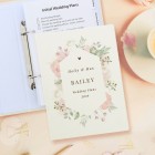 Personalised Floral Watercolour Wedding Planner, Wedding Organiser