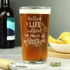 Personalised Pint Glass Un-beer-able , Funny Valentines Gift, Birthday Present