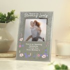 Personalised Blooming Lovely 6x4 Glitter Photo Frame, Customised Mum Photo Frame, Photo Gift For Mum, Mothers Day Gift, 4x6 Photo Frame