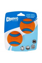 Chuckit Ultra Ball, Durable High Bounce Rubber Dog Ball, Launcher Compatible, 2 Pack, Medium