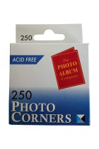 The Photo Album Company Dispenser Box with 250 Photograph Photo Corner - Clear
